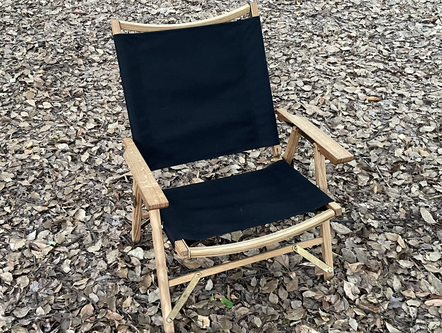 マッシブチェア　ハイバック　ブラック　ホワイトオーク　真鍮　