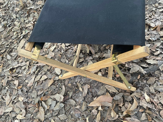 マッシブオットマン　ブラック　ホワイトオーク　真鍮　